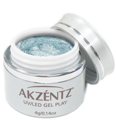 Glitter Snow Blue - Akzentz Gel Play UV/LED